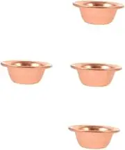 Cabilock 4pcs Ritual Smudge Bowl Yoga Meditation Bowl for Decor Attract Wealth Decor Brass Treasure Basin