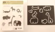 Stampin' Up! "Zoo Babies" & matching Die set by Dies by Dave! (RARE FIND)