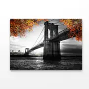 B&W Brooklyn Bridge Print 100% Australian Made 150 x 100cm (Acrylic)