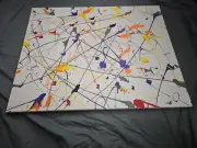 Abstract acrylic painting on canvas Fluid Art 30"x24" *Original*