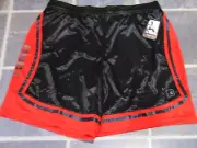 New w Tags Men's AND1 Core Fashion Shorts 3XL Black/Racing Red