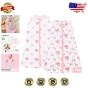 1.0 TOG Baby Sleep Sack Set - Organic Cotton with Swaddle Transition (2-Pack)