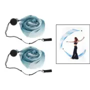 Belly Dance Poi Streamer Throw Ball Set Ribbon Costumes Accessories Stage Prpos