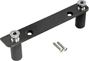 Musiclily Pro Guitar Double Locking Tremolo Bridge Support Bracket and M7 Studs Anchors Assembly Set for Floyd Rose Style Electric Guitar, Chrome