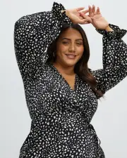 ATMOS & HERE Curvy Becca Wrap Midi Dress - Size 26 - NWT Plus Size Summer Dress