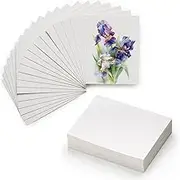 MEEDEN 4" x 3" Blank Watercolor Cards, 50 Sheets Cold Press Paper Bulk, 100% Cotton Mini Postcards for Adults & Students (140lb/300gsm)