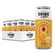 Shinewater Vitamin D Hydration Electrolyte Drink, Peach Mango 12 Pack, Sugar Fre