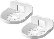 2pcs Wall Mount Floating Shelf No Drill Camera Bracket Adhesive Mini Shelf for Decorative Items Easy Install for Kitchen Bathroom