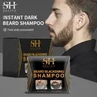 Sale Black Hair Coloring Fast Tint Cream Beard Dye Mustache Blackening Shampoo