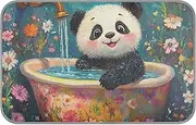 Cartoon Cute White Bath Panda Summer Cooling Blankets for Large Dogs Self Cooling cat Blankets for Indoor Cats for Doggy Indoor Cats Comfy esterilla refrescante para Perros M