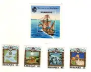 BAHAMAS. 744-747 y HB 62. 1991. CRISTOBAL COLON - COLUMBUS. (081)
