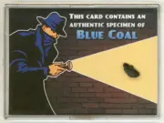 Shadow Knows OTR Old Time Radio Sponsor Authentic Blue Coal Specimen Prop Card