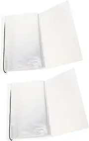 HANABASS 2pcs Ticket Collection Book Concert Lover Organizer Picture Storage Album Tickets Storage Album Concert Memory Book Stamps Collection Holder Loose Leaf Cards Holder Transparent Pp