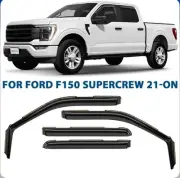CLIM ART in-Channel Incredibly Durable Rain Guards 2021-25 Ford F-150 SuperCrew
