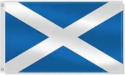 3×5 FT Scotland Flag,Large Scots National Decor,Double Side Digital Printed 75D Polyester Banner With Canvas Header Brass Grommet