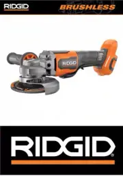 RIDGID 18V Brushless 4-1/2 in. Paddle Switch Angle Grinder Tool Only R86047B P22