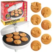 Mini Emojis Waffle Maker for Fathers Day Special Breakfast- Make 7 Unique Smi...