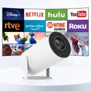 Mini 4K LED Projector 5G WiFi Bluetooth Android Home Theater 180 Rotation 7000LM