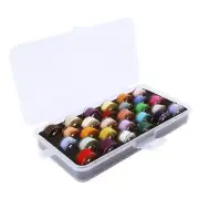 Hemline Bobbin Box, Holds 28 Machine Bobbins Securely