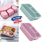4 Divided Bento Fresh Portable For Microwave Fast Food Four Grid Lunch Box