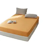 Catzon Cotton Sheets Mattress Dustproof Protective Cover Fabric Bedding-Tangerine