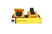 John Deere 15cm Sandbox Kids Dump Truck w Tractor Loader Play Toys 18m+ Yellow
