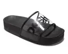 DC Platform Suede Slides for Women Black DC Slides Design Brand New in Box