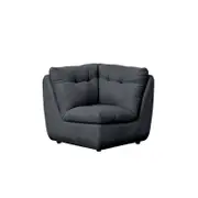 Meka Fabric Modular Corner Piece - Charcoal