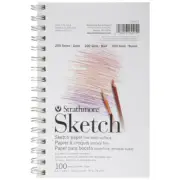 Strathmore Sketch Spiral Paper Pad 5.5"X8.5" 100 Sheets