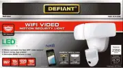 Defiant 180° White LED Wi-Fi Video Motion Security Light White DFI-5892-WH