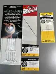The Beadery Selections Bead Stringer Needles Big Eye 5, & 55 Beading Needle Lot