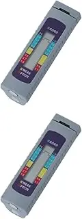 iplusmile 2pcs / Battery Capacity Checker Digital Lithium Battery Tester Tricolor Strength Indicator Portable Design