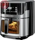 6.5L Air Fryer Oven – 8-in-1, LCD Touch, Non-Stick, 80–200°C, Stainless Steel