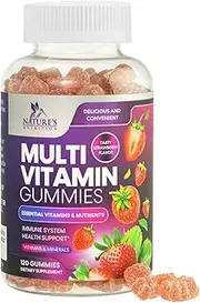 Multivitamin Gummies High Potency Adult Vitamin Gummy - Natural Complete Daily Supplement - Made in USA - Best Vegan Multi with Vitamins A, C, E, B6, B12 for Men and Women, Non-GMO - 120 Gummies
