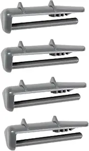4X Dishwasher Rail Cap Rear Stop End Runner Basket Clip for Blanco 1880580400 1880580100 1880580300 32X1986 1673429 1652644 790933 1656649 BFDWC65X BSD5X DWF45X DWF4X DWF5X BFD45X BFD4W BFD4X BFD5W