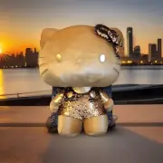 Hello Kitty & Friends Ultra-Premier 24" Hello Kitty GOLD Plush -Ltd 1/3000 BNWT!