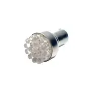 White - Autolamps 24V BAY15D 19-LED Bulb AUTOLAMPS LED334WT