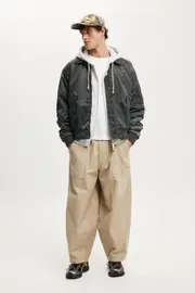 [Cotton On Men] Cotton On Men - Super Baggy Balloon Pant - Stone 30 STONE