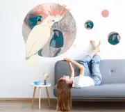 Cockatoo Birds Circle Wall Stickers