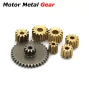 10Pcs Motor Gear Metal Gears Mini Pinion Metal Gear For Rc Model Spindle Gear