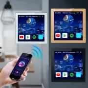 4" Digital Stereo Audio Amplifier,Wall Mount Audio music player touch screen