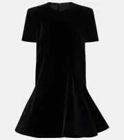 [Valentino] Valentino Velvet minidress AU 16 black