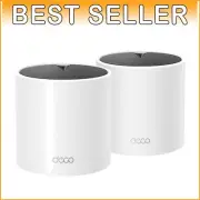 Deco X15 Wi-Fi 6 Mesh System - Replace Routers and Extenders, 2 Gigabit Ports