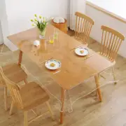 Desktop PVC Transparent Tablecloth Waterproof and Oil Proof Table Cloth Square