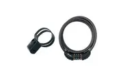 Master Lock Black Braided Steel Combination Cable 1.8m X 10mm (Multi Colour) (One Size)