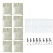 Drapery Management Made Easy 15oz Weighted Bags with Clips and Sealable PE Bags