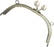 WOONEKY Metal Lock Purse Frame 16.5cm Grain for Handbag Craft Handmade Accessories