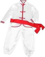 [LIFKOME] Classic Tai Chi Outfit for Boys and Girls Boys and Girls Kung Fu Suit Breathable Martial Arts Practice Clothing Long Sleeve Uniform