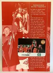 Manchester United Phone Card 1996 Intercard Sir Alex Ferguson Brian Kidd