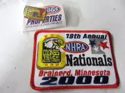 NHRA 2000 Official 19th Colonels Nationals Brainerd MINN DRacing Event Patch&Pin